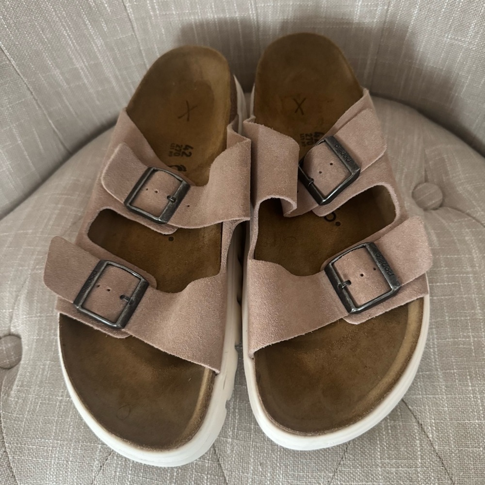 Birkenstock Papillon Arizona Chunky Suede Leather - Picture 3 of 6